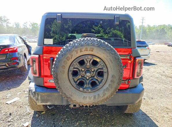 1FMEE5DP5PLB96159 2023 FORD BRONCO Red Rear view