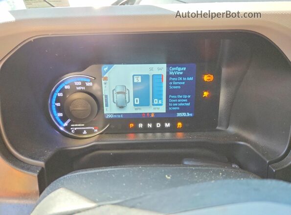1FMEE5DP5PLB96159 2023 FORD BRONCO Red Instrument cluster view