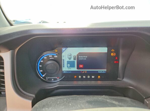 1FMEE5DP6PLC06830 2023 FORD BRONCO Gray Вид щитка приладів