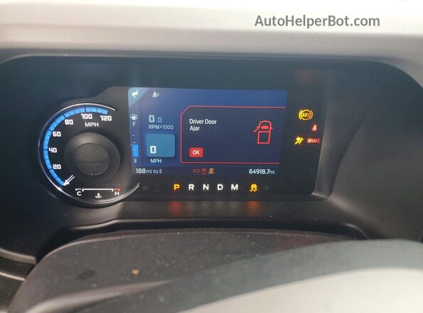 1FMEE5DP6PLC13163 2023 FORD BRONCO Green Instrument cluster view