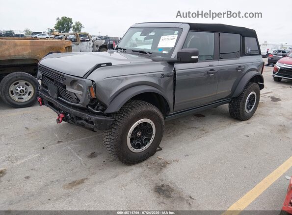1FMEE5DP7NLB65234 2022 FORD BRONCO Gray Przód lewy