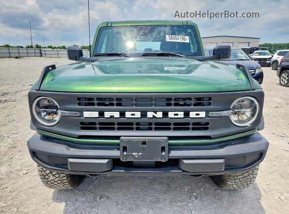 1FMEE5DP8NLB75786 2022 FORD BRONCO Green წინა ხედი