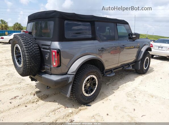 1FMEE5DP9NLB56695 2022 FORD BRONCO Gray Rear right