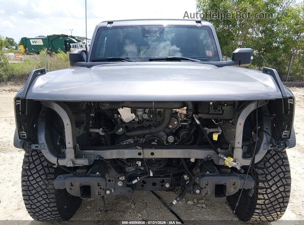 1FMEE5DP9NLB56695 2022 FORD BRONCO Gray Front view