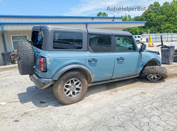 1FMEE5DP9NLB91379 2022 FORD BRONCO Blue უკანა მარჯვენა
