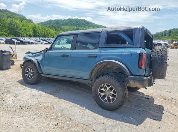 1FMEE5DP9NLB91379 2022 FORD BRONCO Blue უკანა მარცხენა