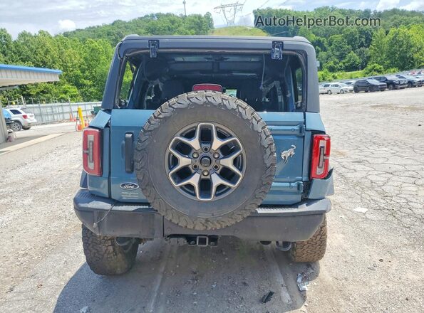 1FMEE5DP9NLB91379 2022 FORD BRONCO Blue უკანა ხედი