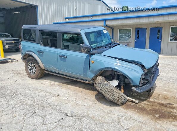 1FMEE5DP9NLB91379 2022 FORD BRONCO Blue წინა მარჯვენა