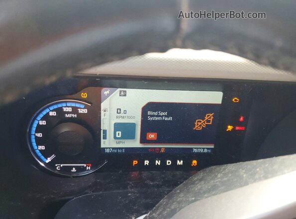1FMEE5DP9NLB91379 2022 FORD BRONCO Blue ხელსაწყოთა პანელის ხედი
