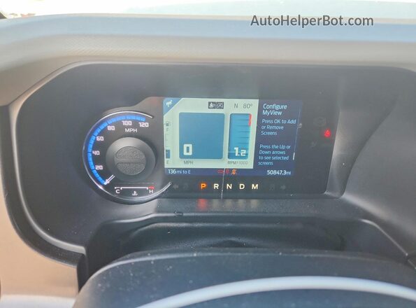 1FMEE5DPXMLA92715 2021 FORD BRONCO Белый Вид щитка приборов