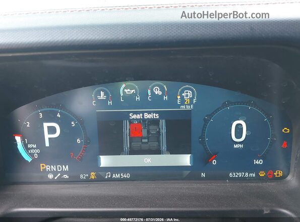 1FMEE5JR2PLB92169 2023 FORD BRONCO Gray Вид задніх сидінь