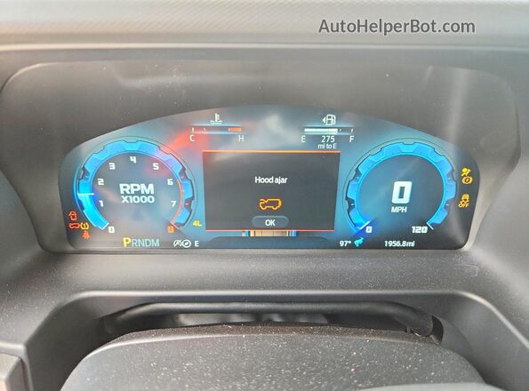 1FMEE7BH6SLA84325 2025 FORD BRONCO Blue ხელსაწყოთა პანელის ხედი