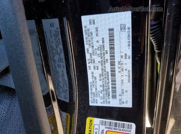 1FMEE7BH7SLA93535 2025 FORD BRONCO Black ძრავის განყოფილების ხედი