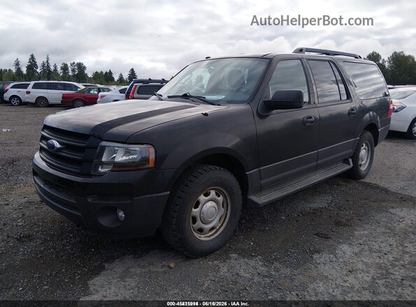 1FMJK1GT2HEA09104 2017 FORD EXPEDITION EL Black Front left