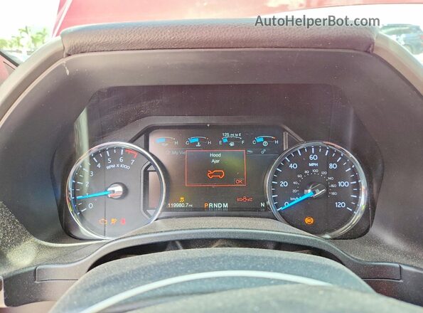 1FMJK1HT7JEA40353 2018 FORD EXPEDITION Red Instrument cluster view