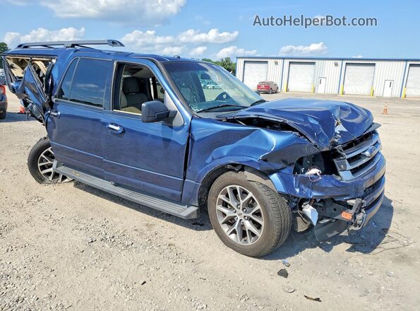 1FMJK1HTXHEA58405 2017 FORD EXPEDITION Blue Delantero derecho