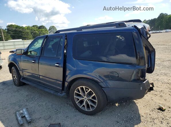 1FMJK1HTXHEA58405 2017 FORD EXPEDITION Blue Trasero izquierdo