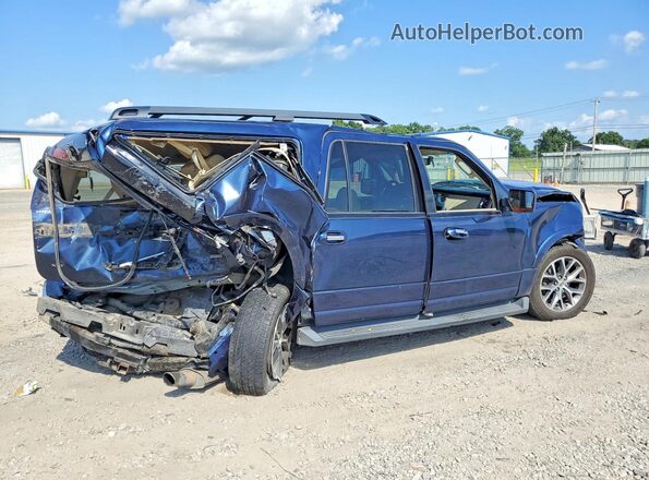 1FMJK1HTXHEA58405 2017 FORD EXPEDITION Blue Trasero derecho