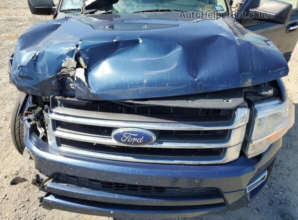 1FMJK1HTXHEA58405 2017 FORD EXPEDITION Blue Vista del compartimento del motor