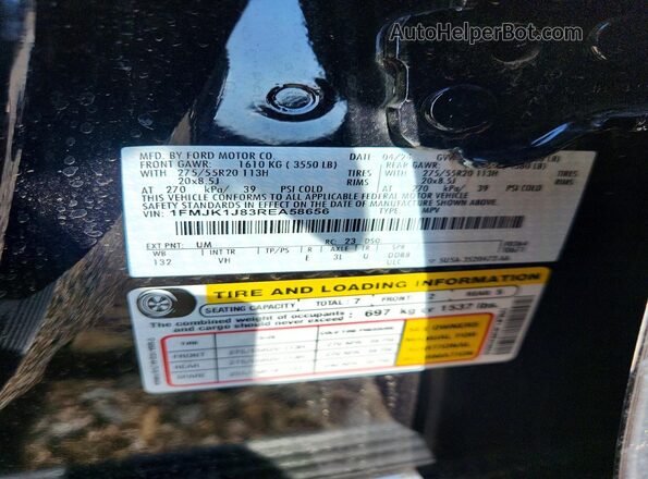 1FMJK1J83REA58656 2024 FORD EXPEDITION Black VIN կոդի պիտակի տեսք