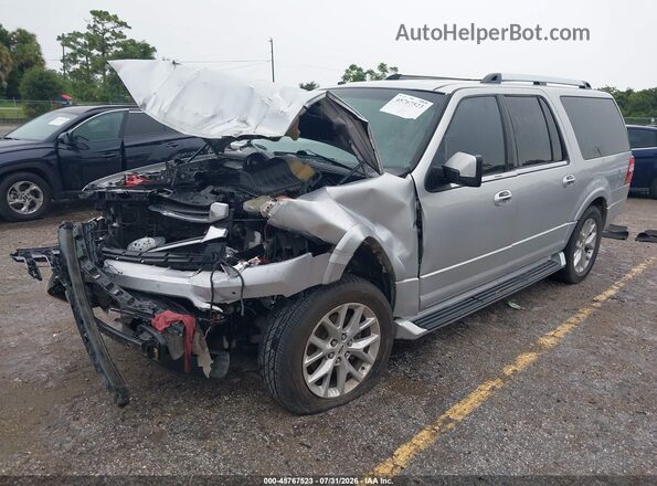 1FMJK1KT2HEA04637 2017 FORD EXPEDITION EL Silver Przód lewy