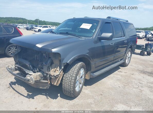 1FMJK1KT5HEA39236 2017 FORD EXPEDITION EL Gray Առջևի ձախ երեք քառորդ տեսարան
