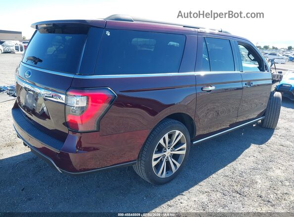 1FMJK1PT3LEA87299 2020 FORD EXPEDITION Бордовый Задняя правая четверть
