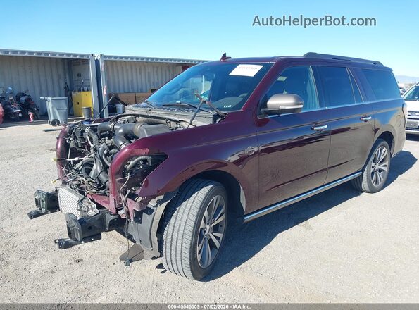 1FMJK1PT3LEA87299 2020 FORD EXPEDITION Бордовый Передняя левая четверть