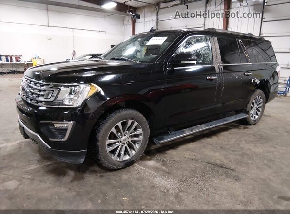 1FMJK2AT0JEA19585 2018 FORD EXPEDITION MAX Black Առջևի ձախ երեք քառորդ տեսարան