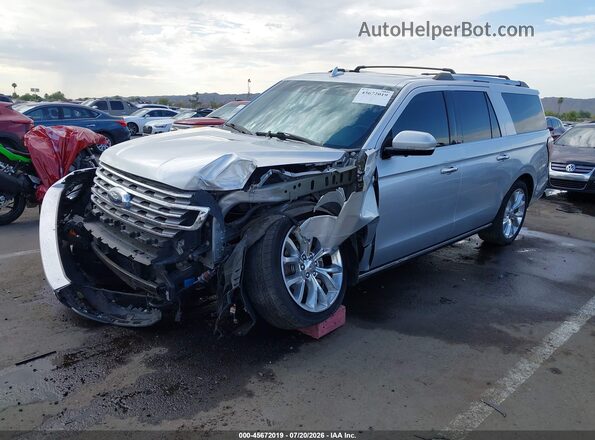 1FMJK2AT0KEA60168 2019 FORD EXPEDITION MAX Silver Դիմացի տեսք