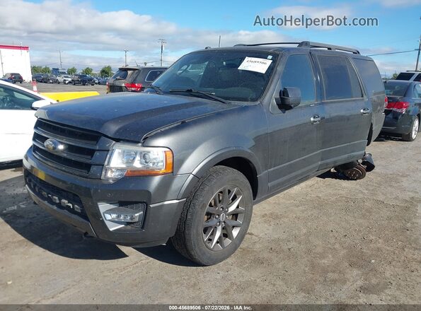 1FMJK2AT1HEA65274 2017 FORD EXPEDITION EL Серый Передняя левая четверть