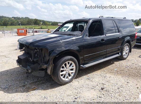 1FMJK2AT2HEA07125 2017 FORD EXPEDITION EL Black Przód lewy