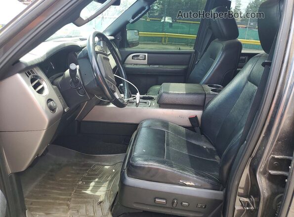 1FMJK2AT2HEA37709 2017 FORD EXPEDITION Gray Вид салону спереду