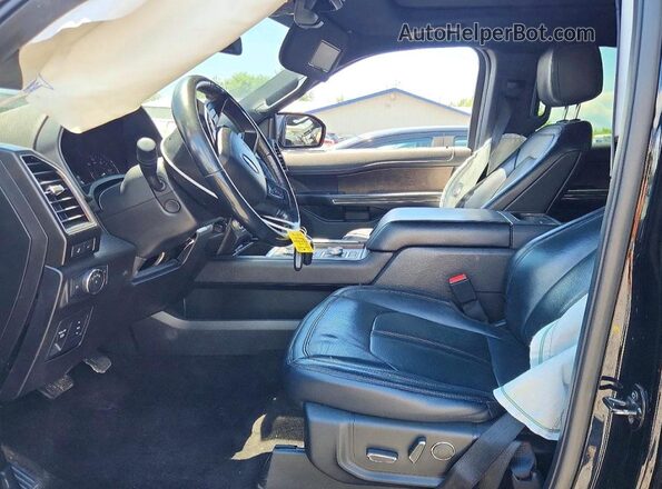 1FMJK2AT2JEA04506 2018 FORD EXPEDITION Black Widok wnętrza z przodu