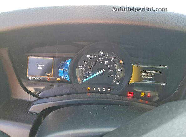 1FMJK2AT6HEA74309 2017 FORD EXPEDITION Белый Вид щитка приборов