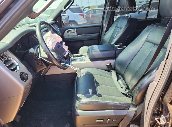 1FMJK2AT7HEA41089 2017 FORD EXPEDITION Черный Вид салона спереди