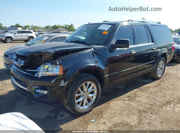 1FMJK2AT7HEA65621 2017 FORD EXPEDITION EL Black Front left