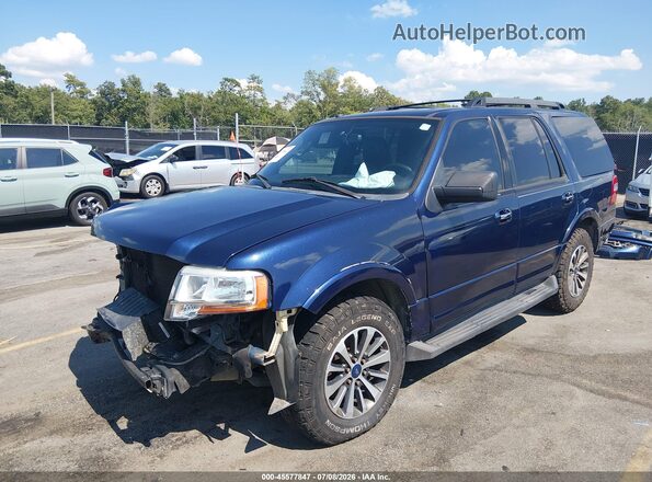 1FMJU1HT2GEF48863 2016 FORD EXPEDITION Blue Vista tres cuartos delantera izquierda