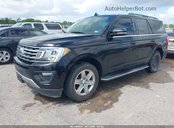 1FMJU1HT5KEA79342 2019 FORD EXPEDITION Black წინა მარცხენა ხედი სამი მეოთხედიდან