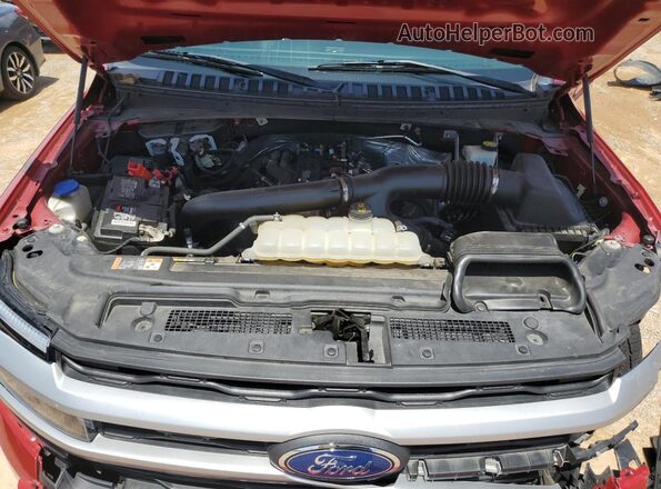 1FMJU1HTXNEA46017 2022 FORD EXPEDITION Red Engine compartment view