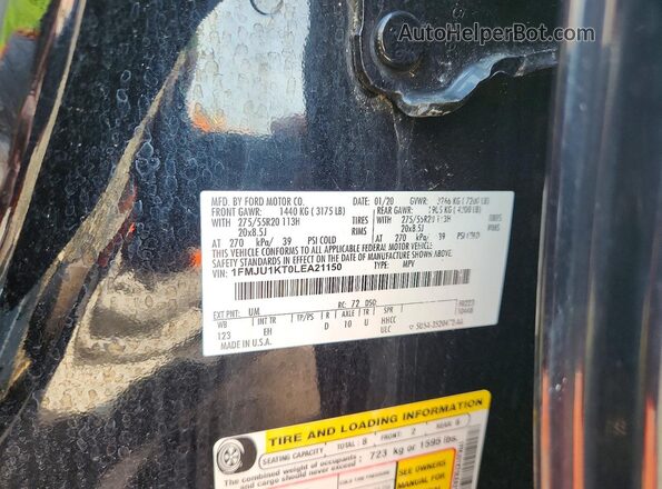 1FMJU1KT0LEA21150 2020 FORD EXPEDITION Black VIN კოდის სტიკერის ხედი