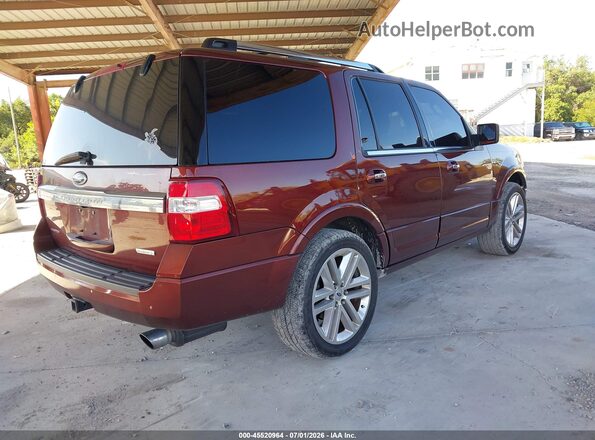 1FMJU1KT7GEF14362 2016 FORD EXPEDITION Maroon Trasero derecho