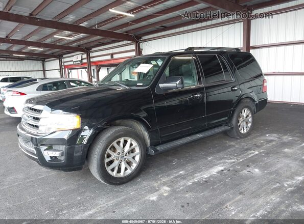 1FMJU1KT8GEF54899 2016 FORD EXPEDITION Black წინა მარცხენა ხედი სამი მეოთხედიდან