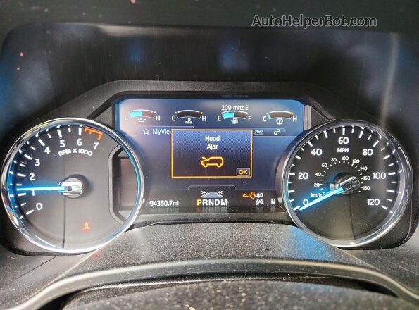 1FMJU2AT0LEA66080 2020 FORD EXPEDITION Black Widok zestawu wskaźników