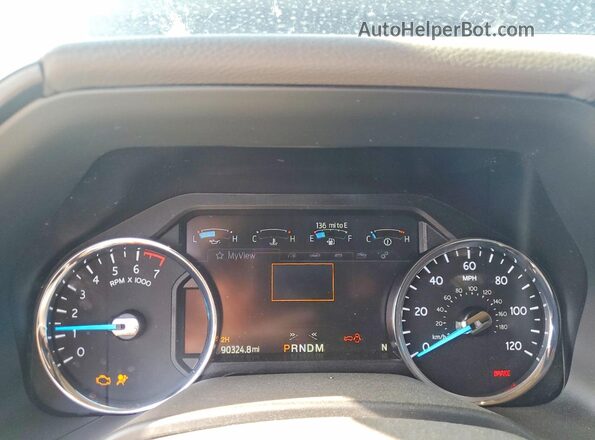 1FMJU2AT1MEA23501 2021 FORD EXPEDITION Blue Instrument cluster view