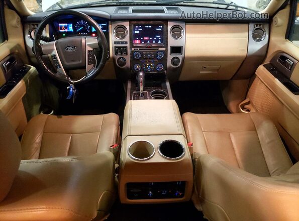 1FMJU2AT3HEA00291 2017 FORD EXPEDITION Белый Вид панели приборов