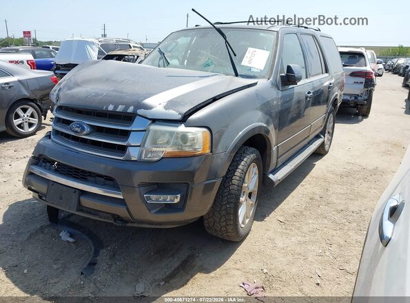 1FMJU2ATXHEA14642 2017 FORD EXPEDITION Gray წინა მარცხენა ხედი სამი მეოთხედიდან