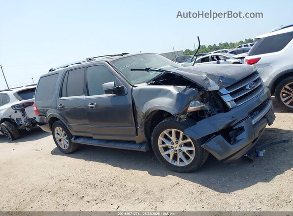 1FMJU2ATXHEA14642 2017 FORD EXPEDITION Gray ხელსაწყოთა პანელის ხედი