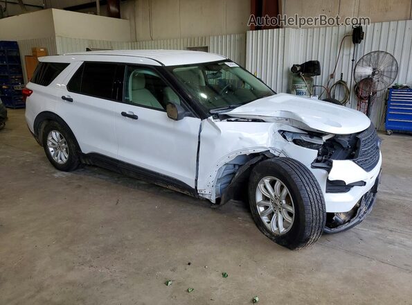 1FMSK7BH0MGA11961 2021 FORD EXPLORER White Передня права чверть