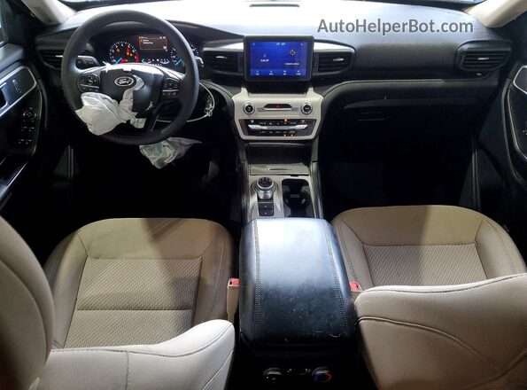1FMSK7BH0MGA11961 2021 FORD EXPLORER White Вид панелі приладів